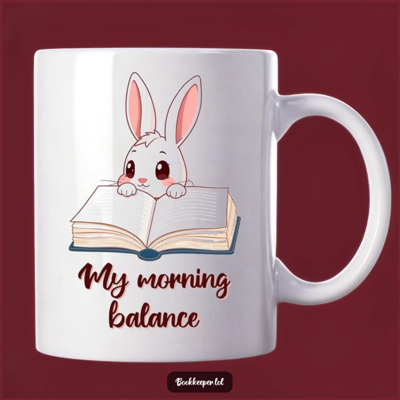 Funny Rabbit Ledger Mug: Curious Explorer, Perfect Funny Gift