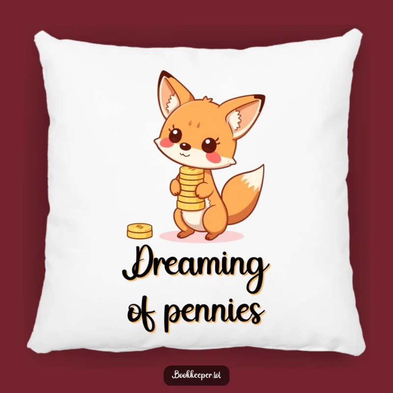 Comfy Funny Fox Coin Pillow: Cozy Playfulness, Ideal Funny Gift