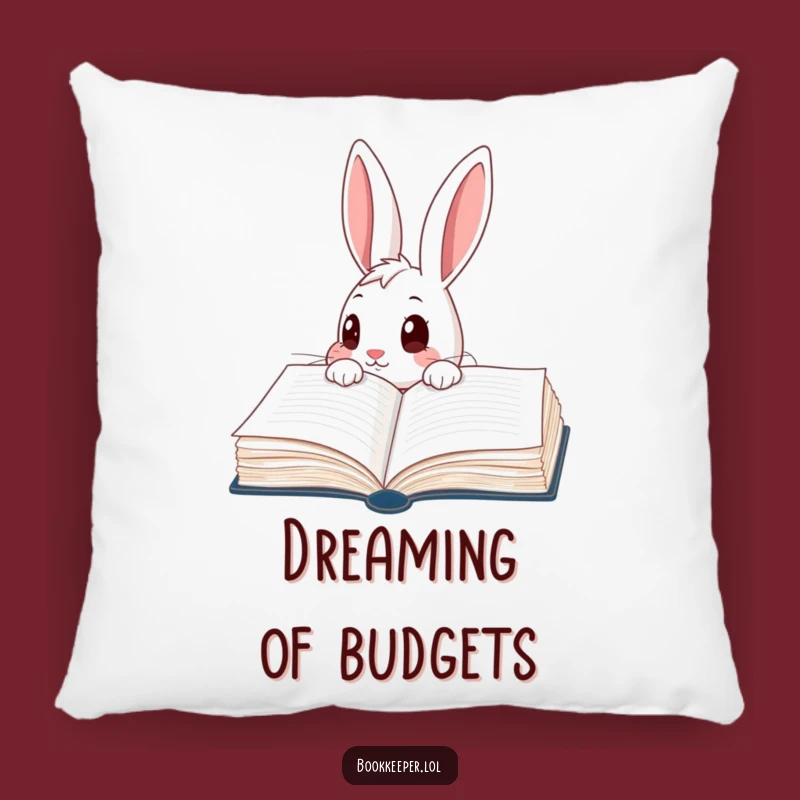 Comfy Funny Rabbit Ledger Pillow: Cozy Curiosity, Ideal Funny Gift