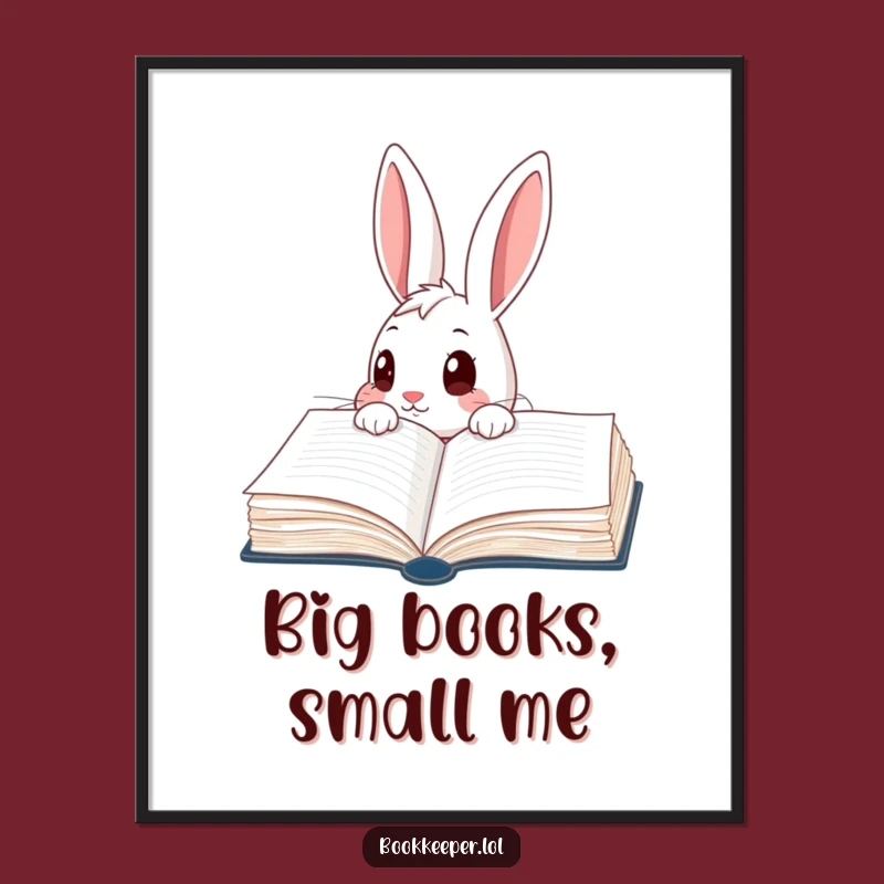 Funny Rabbit Ledger Poster: Whimsical Discovery Art, Adorable Funny Gift