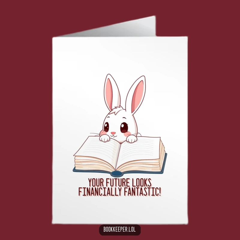 Free Printable Rabbit Card: Funny Ledger Peek Congratulations Downloadable Greeting