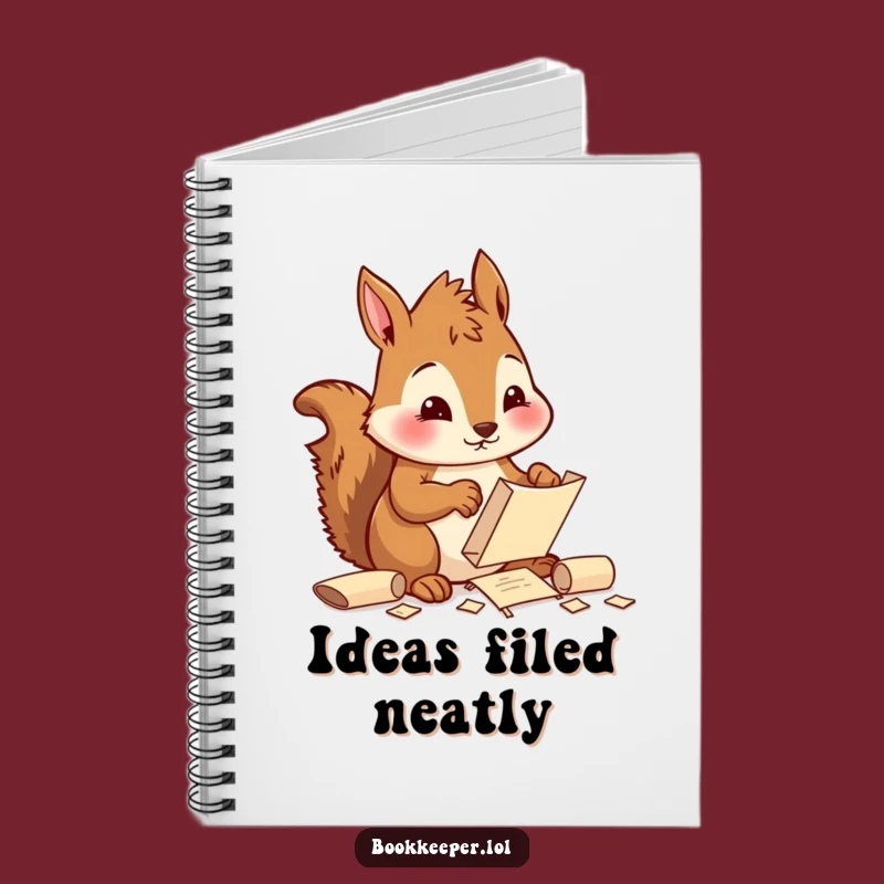 Funny Squirrel Scroll Notebook: Organize Your Thoughts, Great Funny Gift